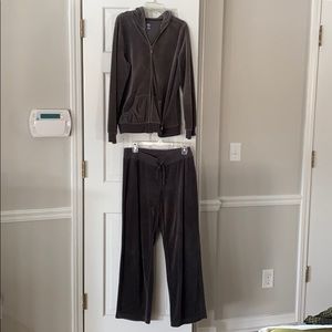 Velour sweat suit